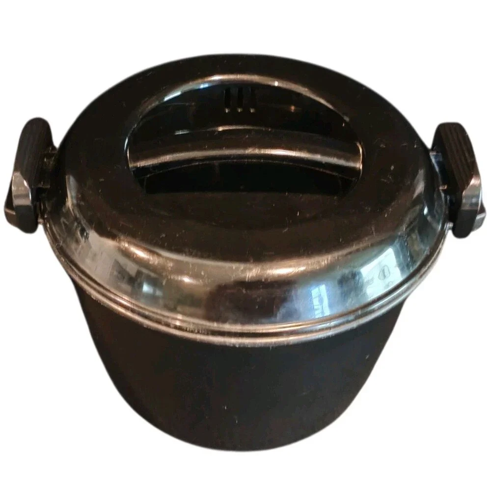 Pampered Chef Microwave Rice Cooker Plus 3 Quart 2779 steamer Black